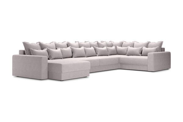 Диван п-образный тик-так Омега бежевый