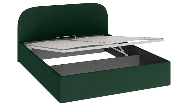 Кровать с Подъемным Механизмом «Шерри» Велюр Зеленый/(Спальное Место 1600 х 2000 мм)