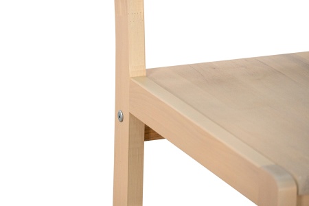 Стул с сиденьем массив выбеленная береза